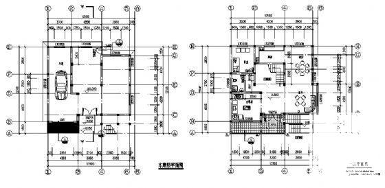 3层私人别墅建筑、结构CAD施工图纸 - 4
