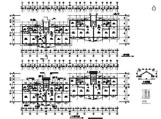 6层住宅楼建筑CAD施工图纸 - 2