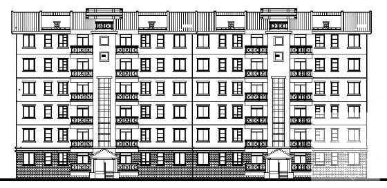 6层住宅楼建筑CAD施工图纸 - 3