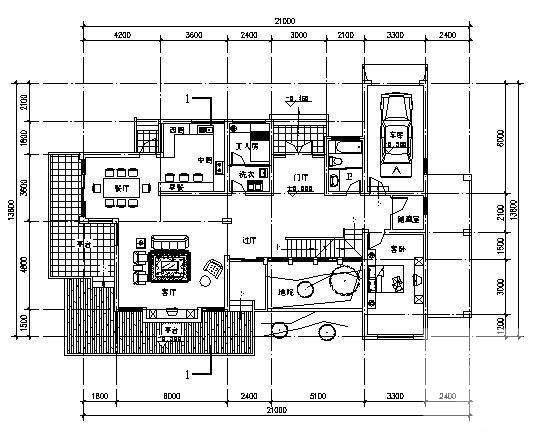 小别墅建筑CAD图纸 - 2