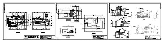 小别墅建筑CAD图纸 - 4