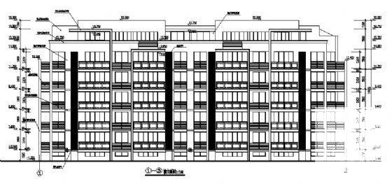 7层住宅楼建筑施工CAD图纸 - 2