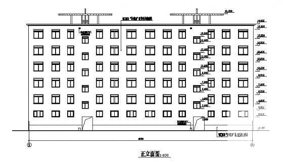 6层商住楼建筑CAD施工图纸 - 4