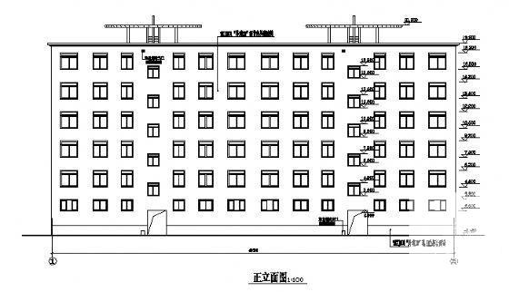 6层商住楼建筑CAD施工图纸 - 4