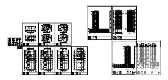 框架结构24层建筑方案设计CAD图纸 - 3