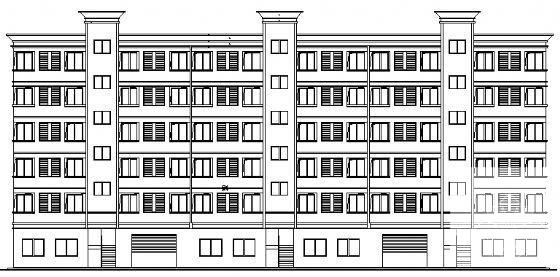 职工6层公寓建筑CAD施工图纸 - 4