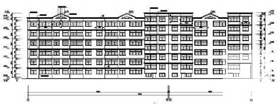 6层住宅楼建筑施工CAD图纸（砖混结构） - 2