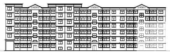 6层住宅楼建筑施工CAD图纸（砖混结构） - 3