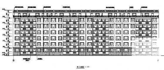 花园小区6层住宅楼建筑方案设计CAD图纸 - 1