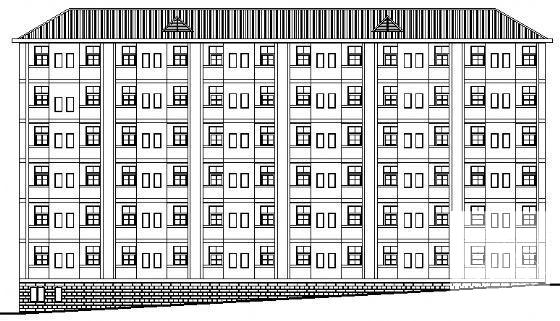 6层小型学生公寓楼建筑方案设计CAD图纸 - 1