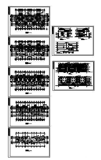 3层联排别墅CAD施工图纸（砌体结构、含效果图纸） - 3