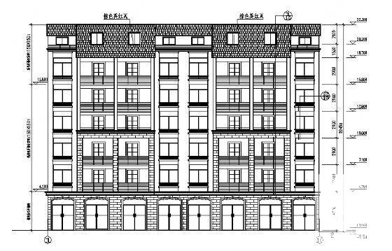 米易县嘉汇新城小区商住楼二期建筑方案设计CAD图纸 - 1