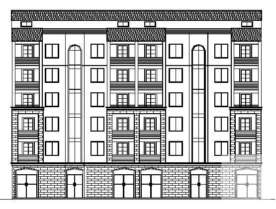 米易县嘉汇新城小区商住楼二期建筑方案设计CAD图纸 - 2