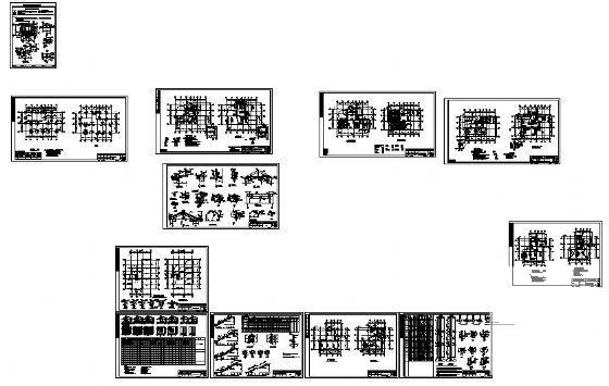 3层框剪结构别墅建筑CAD施工图纸 - 1