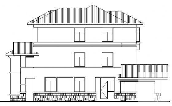 3层框剪结构别墅建筑CAD施工图纸 - 3