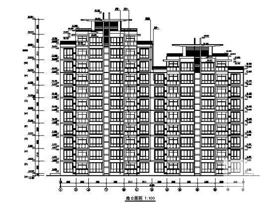 10层住宅楼建筑CAD施工图纸 - 1