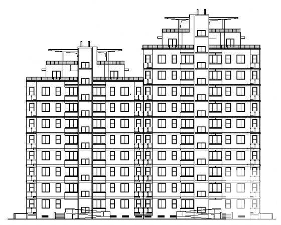 10层住宅楼建筑CAD施工图纸 - 2