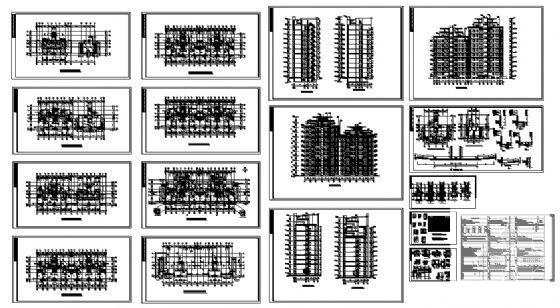 10层住宅楼建筑CAD施工图纸 - 3