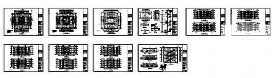 4层宿舍楼建筑CAD施工图纸 - 1