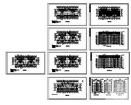 6层住宅楼建筑CAD施工图纸 - 1