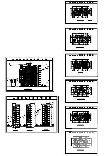 11层住宅楼建筑方案设计CAD图纸 - 1