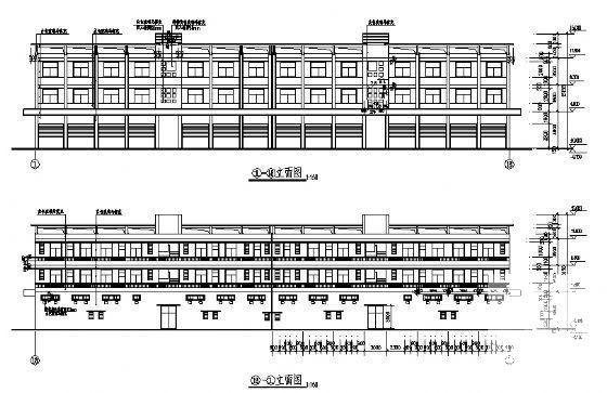 乡村3层综合楼建筑CAD施工图纸 - 3