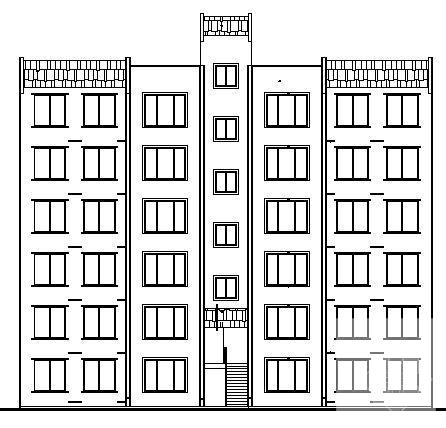 城市汽车运输总公司拆迁安置房建筑方案设计CAD图纸 - 1