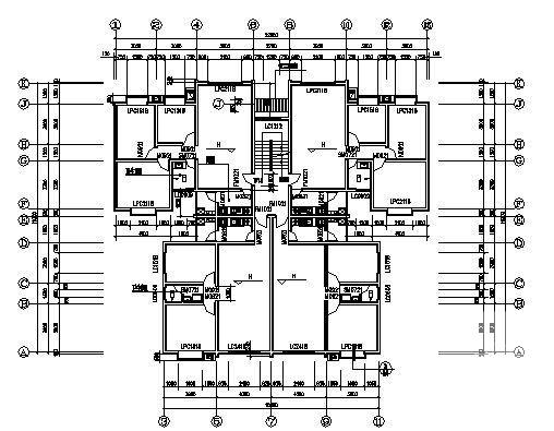 城市汽车运输总公司拆迁安置房建筑方案设计CAD图纸 - 2