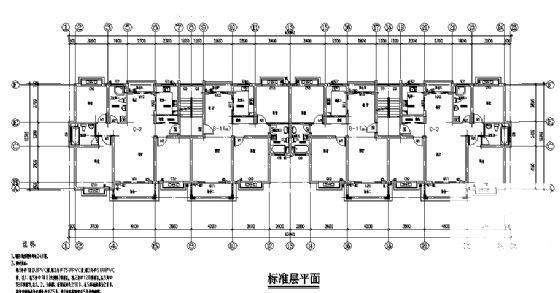 小区2、3号住宅楼建筑CAD图纸 - 2