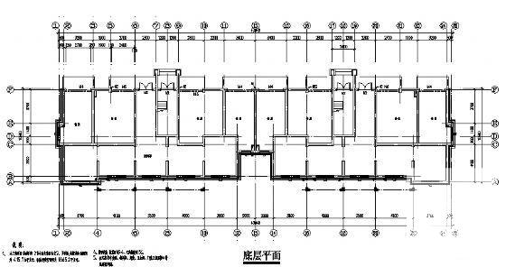 小区2、3号住宅楼建筑CAD图纸 - 4