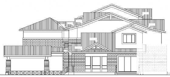 联体2层别墅建筑CAD施工图纸 - 1