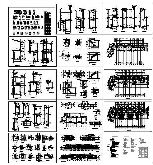 联体2层别墅建筑CAD施工图纸 - 3