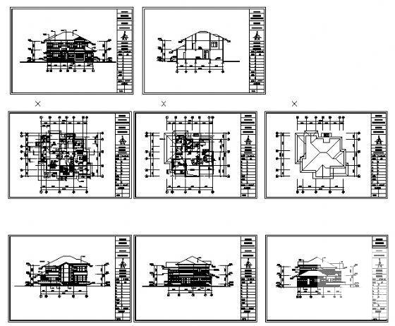 别墅B2户型建筑CAD图纸 - 3