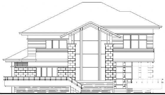 别墅B2户型建筑CAD图纸 - 4