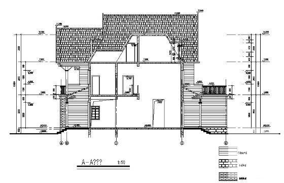 3层别墅建筑结构水暖电CAD施工图纸（砌体结构） - 2