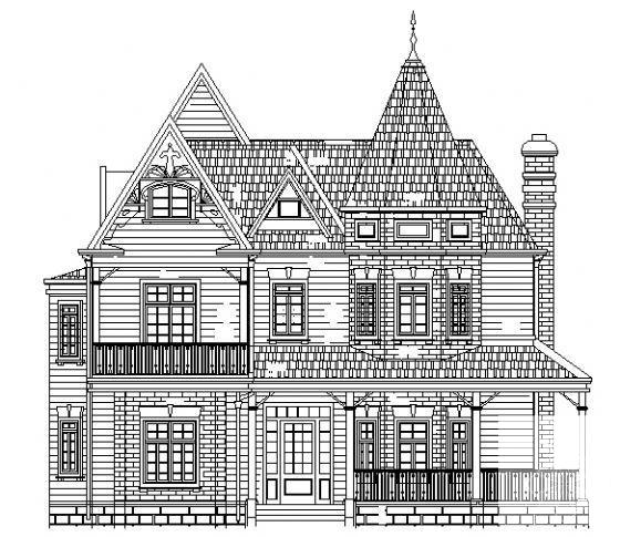 3层别墅建筑结构水暖电CAD施工图纸（砌体结构） - 4