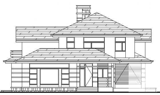 别墅C5户型建筑方案设计CAD图纸 - 1