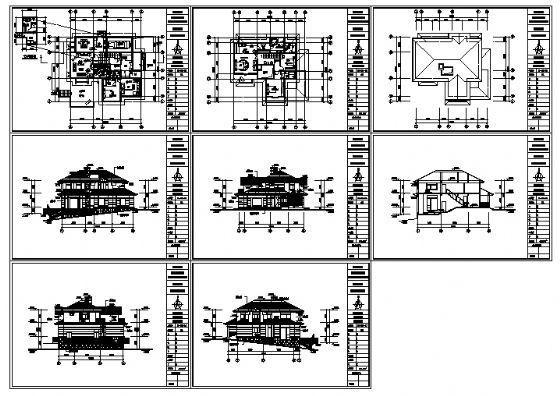 别墅C5户型建筑方案设计CAD图纸 - 4