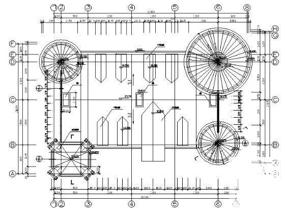 3层法国古典别墅建筑CAD施工图纸（砌体结构） - 2