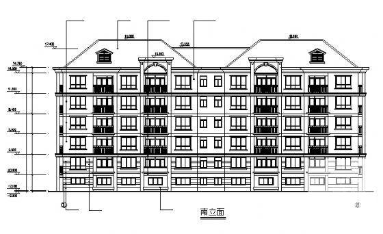 小区6号住宅建筑CAD图纸 - 2