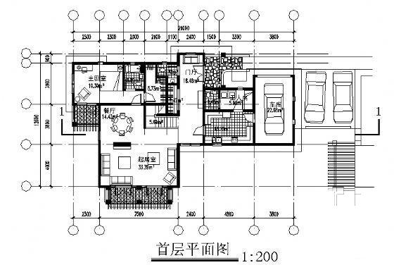 2层小别墅建筑CAD图纸 - 4