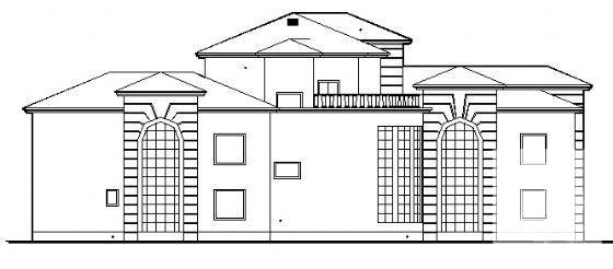 3层别墅型办公楼建筑CAD施工图纸 - 2