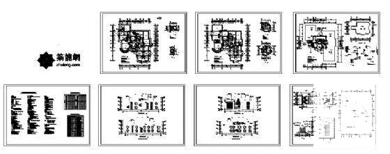 3层别墅型办公楼建筑CAD施工图纸 - 4