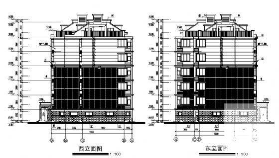 7层住宅楼建筑CAD施工图纸 - 4