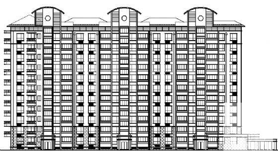 12层小高层住宅楼建筑方案设计图纸（框剪结构） - 1