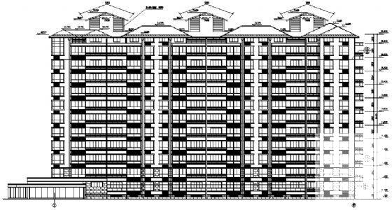 12层小高层住宅楼建筑方案设计图纸（框剪结构） - 3