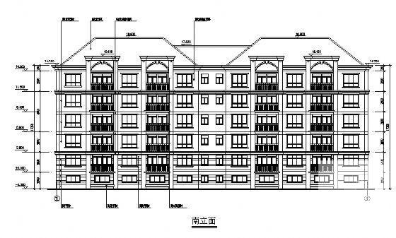 砖混结构小区4、5号住宅楼建筑方案设计CAD图纸 - 1
