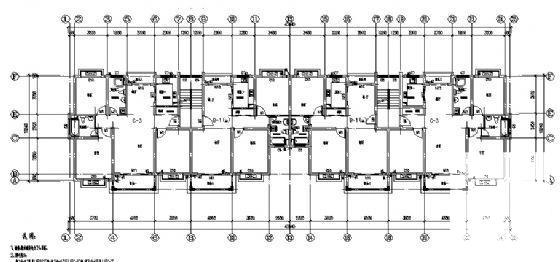 砖混结构小区4、5号住宅楼建筑方案设计CAD图纸 - 2