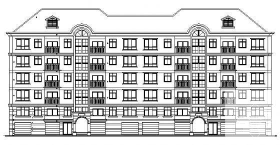 砖混结构小区4、5号住宅楼建筑方案设计CAD图纸 - 3