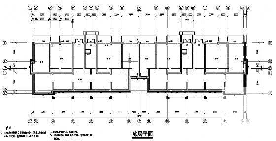 砖混结构小区4、5号住宅楼建筑方案设计CAD图纸 - 4
